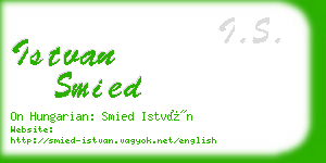 istvan smied business card